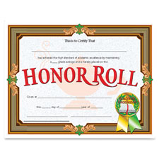 Flipside Prod. Honor Roll Certificate