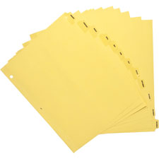 Bus. Source Mthly Clear Plastic Tab Index Dividers