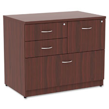 Lorell Essentials Mahogany 4-drawer Lateral File