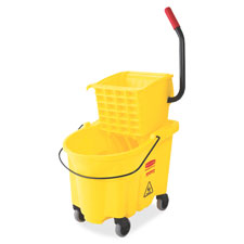 Rubbermaid Comm. Wave Brake Side Press Mop Bucket