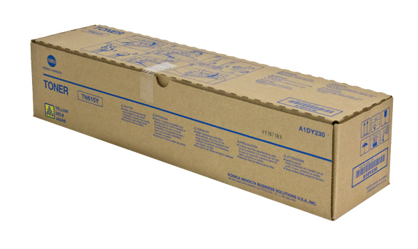 Konica Minolta A1DY230 (TN-615Y) Yellow OEM Toner Cartridge