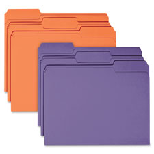 Bus. Source 1-ply Tab Colored File Folder