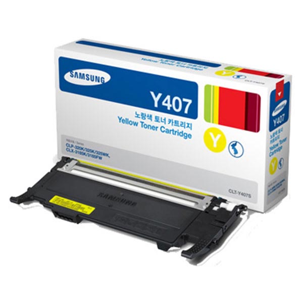 Samsung CLT-Y407S Yellow OEM Toner Cartridge