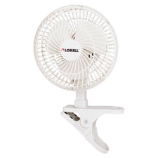 Lorell 6" Personal Clip-On Fan