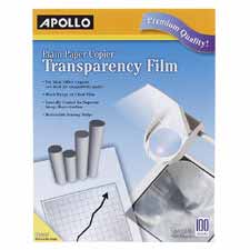 Apollo Plain Paper Copier Transparency Film