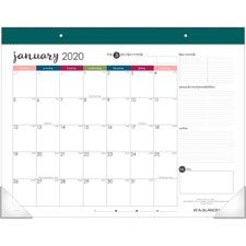 AT-A-GLANCE Harmony Colorful Desk Calendar Pad