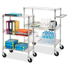 Lorell 3-Tier Rolling Cart