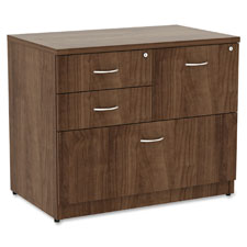 Lorell Essentials Walnut 4-drawer Lateral File