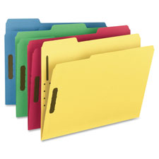 Smead Recycled 1/3 Cut Fastener File Folders