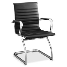 Lorell Modern Chair Mid-back Leather Guest Chair