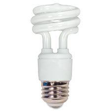 Satco T2 11-watt Mini Spiral CFL Bulb