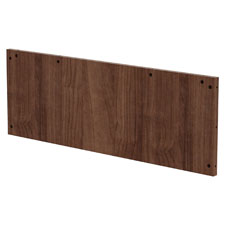 Lorell Prominence Table Walnut Modesty Panel