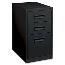 Lorell B/B/F Black Mobile Pedestal File