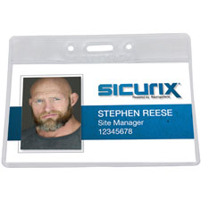 Baumgartens Sicurix Punched ID Badge Holders