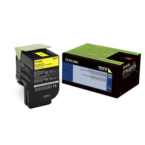 Lexmark 70C10Y0 Yellow OEM Toner