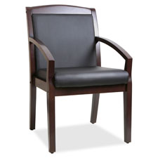 Lorell Sloping Arms Wood Guest Chair