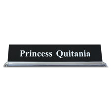 Xstamper 2"x10" Acrylic Base Desk Sign Set