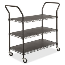 Safco 3-shelf Wire Utility Cart