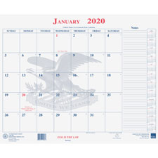 Unicor Fed Blotter Style Calendar Pad