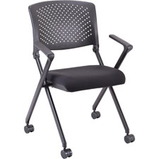 Lorell Plastic Arms/Back Nesting Chair