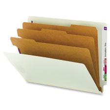 Smead End Tab Classification Folders w/3 Dividers