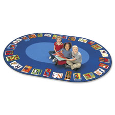 Carpets for Kids Reading By The Book Oval Area Rug