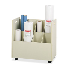 Safco 8-Compartment Mobile Roll File