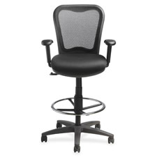 Lorell Mesh-back Drafting Stool