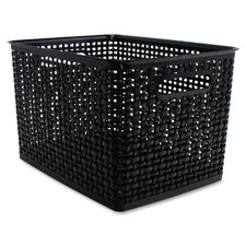 Advantus Plastic Weave Bin