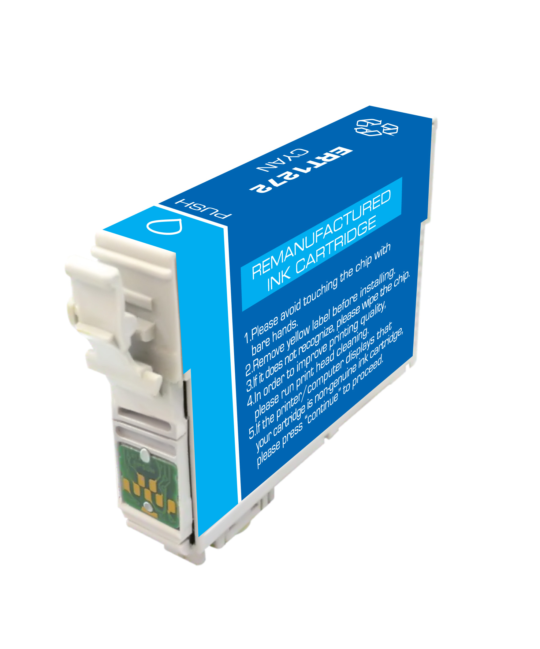 Premium Quality Cyan Inkjet Cartridge compatible with Epson T127220 (Epson 127)