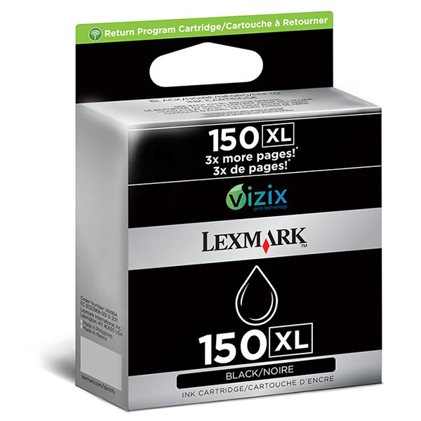 Lexmark 14N1614 (Lexmark #150XL) Black OEM Inkjet Cartridge