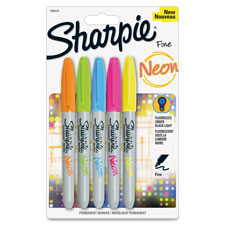 Sanford Sharpie Fine Neon Permanent Markers