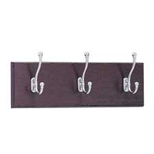 Safco 3-Hook Wood Wall Rack