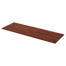 Lorell Workstation Straight Edge Cherry Tabletop