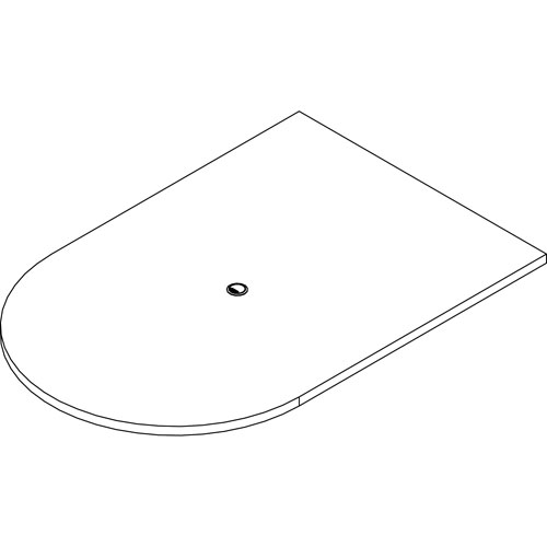 Lorell Prominence 2.0 Half-Racetrack Conf Tabletop