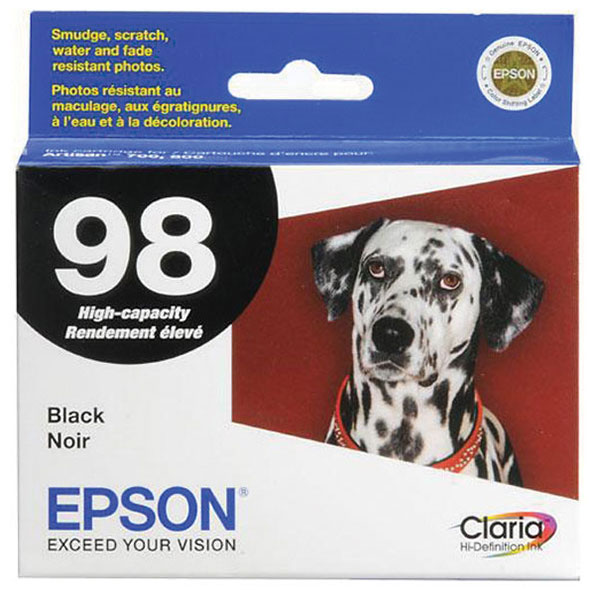 Epson T098120 (Epson 98) Black OEM Inkjet Cartridge