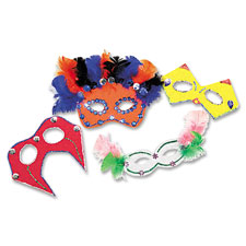 Chenille Kraft Foam Party Masks Craft Kit