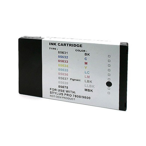 Premium Quality Light Black Pigment Inkjet Cartridge compatible with Epson T563700
