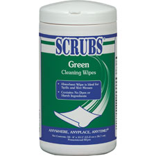 ITW Scrubs Green Cleaning Wipes
