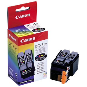 Canon 0899A003AA (BC-21C) Tri-Color OEM Inkjet Cartridge