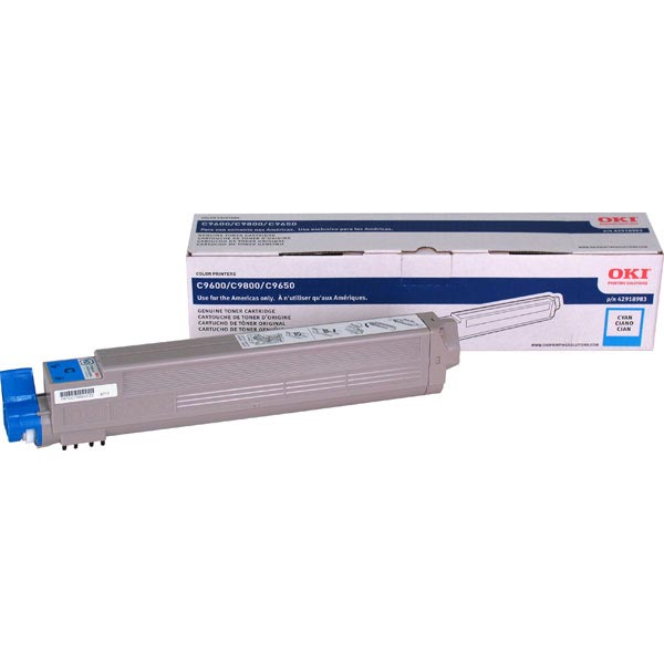 Okidata 42918983 Cyan OEM Toner Cartridge