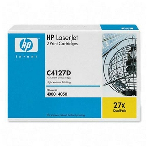 HP C4127D (HP 27X) Black OEM Laser Toner Cartridges (2 pk)