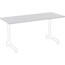 Lorell Invent Light Gray Rectangular Tabletop