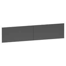 Lorell 97000 60" Hutch Charcoal Flipper Doors