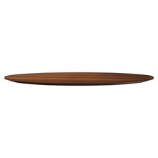 Lorell Foldable Hospitality Table Walnut Tabletop