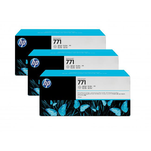 HP CR257A (HP 771) Light Gray OEM Ink Cartridge (Tri-Pack)