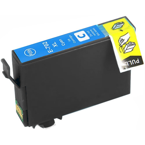 Premium Quality Cyan High Yield Ink Cartridge compatible with Epson T702xl220 (Epson 702XL)