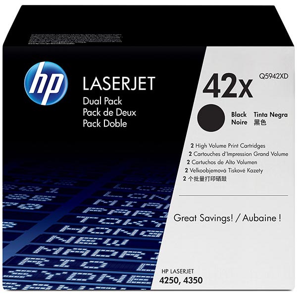 HP Q5942XD (HP 42X) Black OEM Laser Toner Cartridge