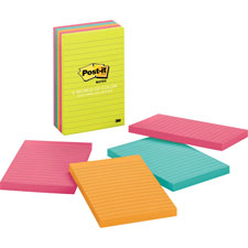 3M Post-it Notes 4"x6" Pads in Capetown Colors