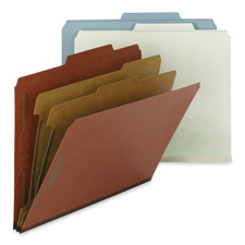 Smead Recycled Pressbrd 2-div. Classifcatn Folders